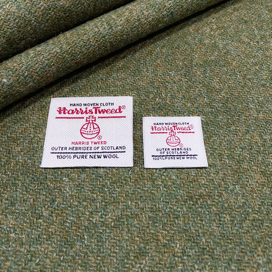 Army Green Harris Tweed - BY THE METRE / HALF