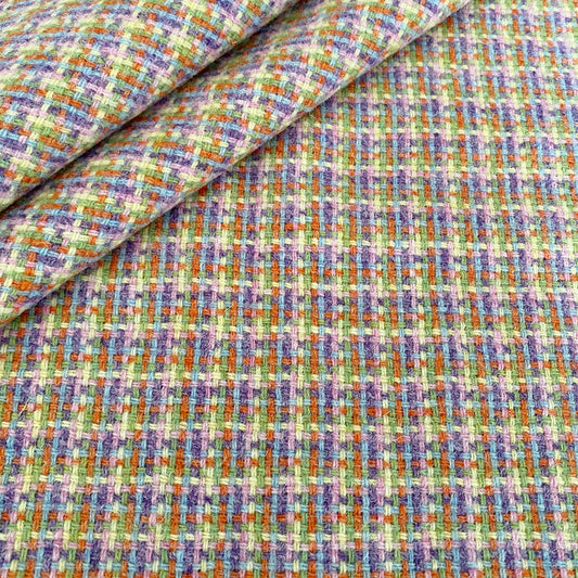Pastel Multicoloured Tile Weave Harris Tweed