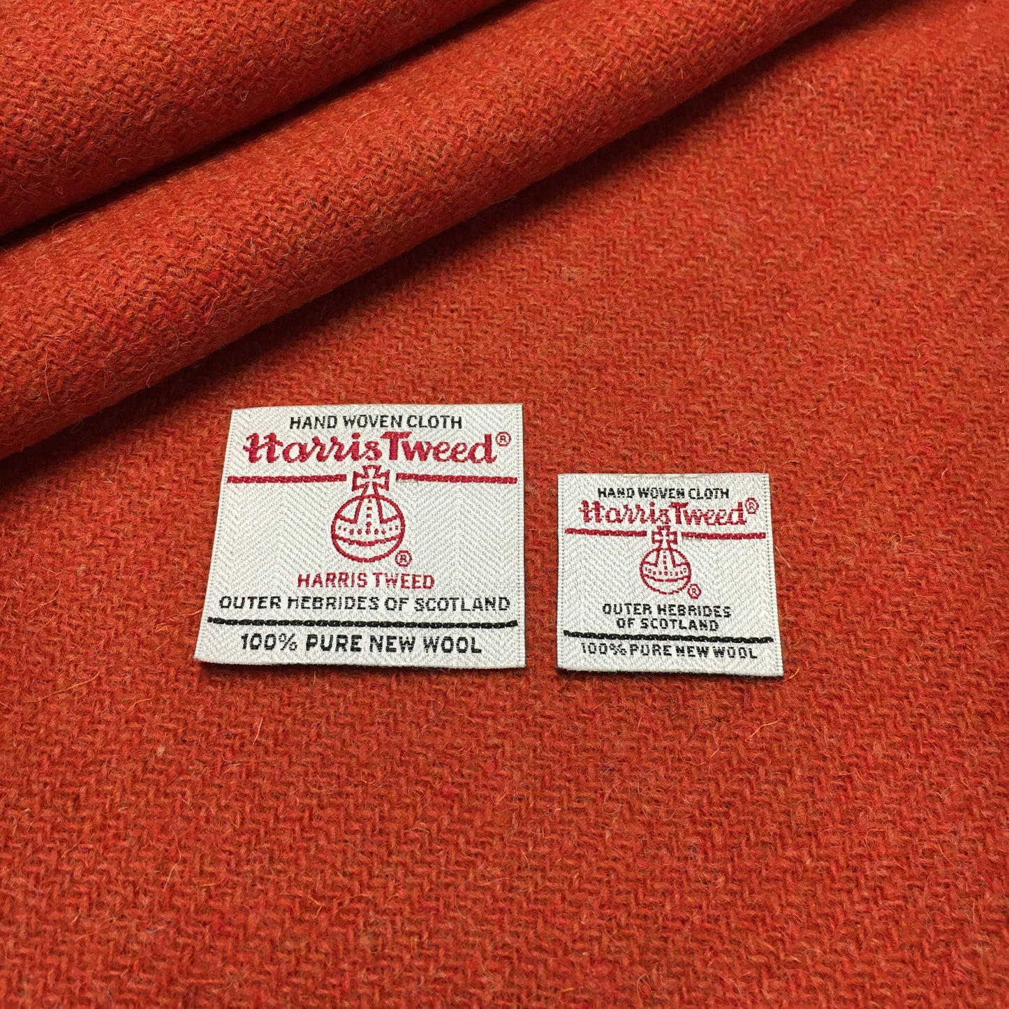 Burnt Orange Harris Tweed - BY THE METRE / HALF
