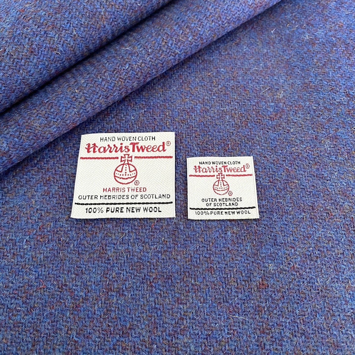 Periwinkle Blue Harris Tweed - BY THE METRE / HALF