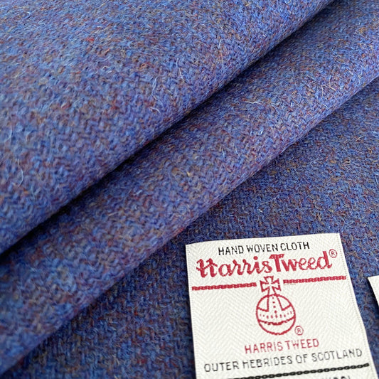 Periwinkle Blue Harris Tweed - BY THE METRE / HALF
