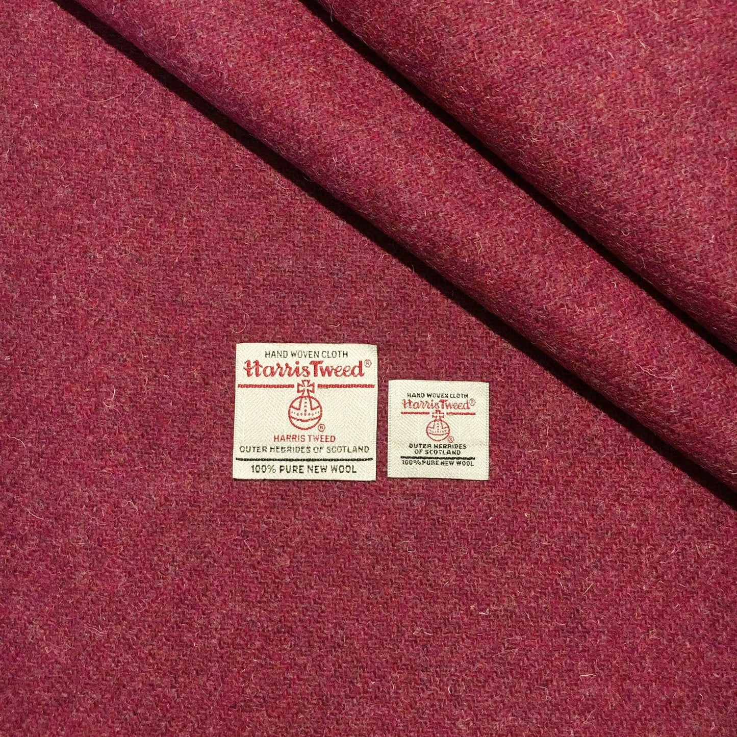 Raspberry Harris Tweed - BY THE METRE / HALF