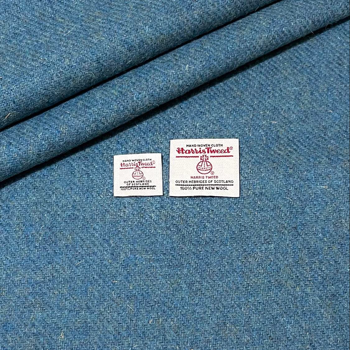 Turquoise Blue Marl Harris Tweed - BY THE METRE / HALF