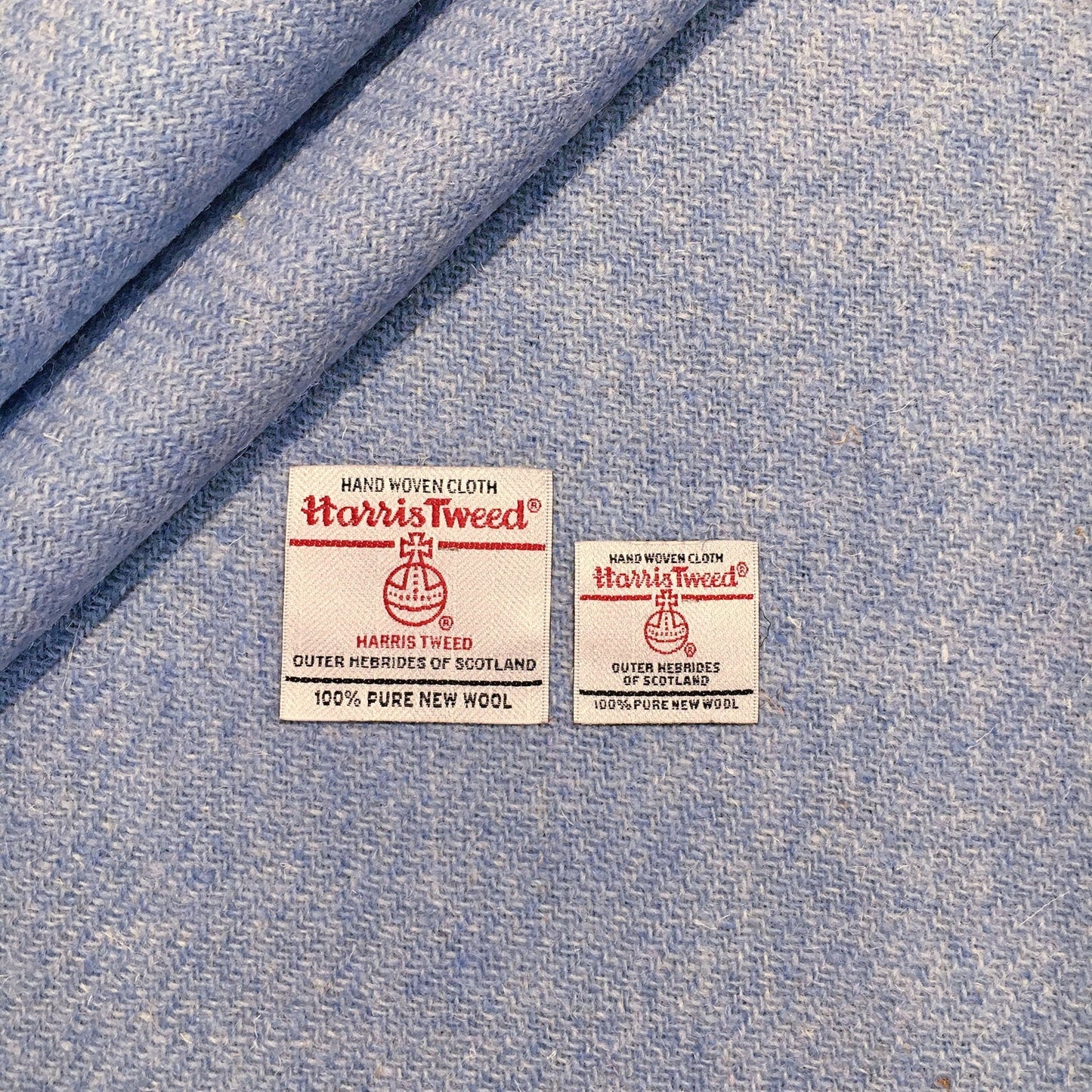 Baby Blue Harris Tweed - BY THE METRE / HALF