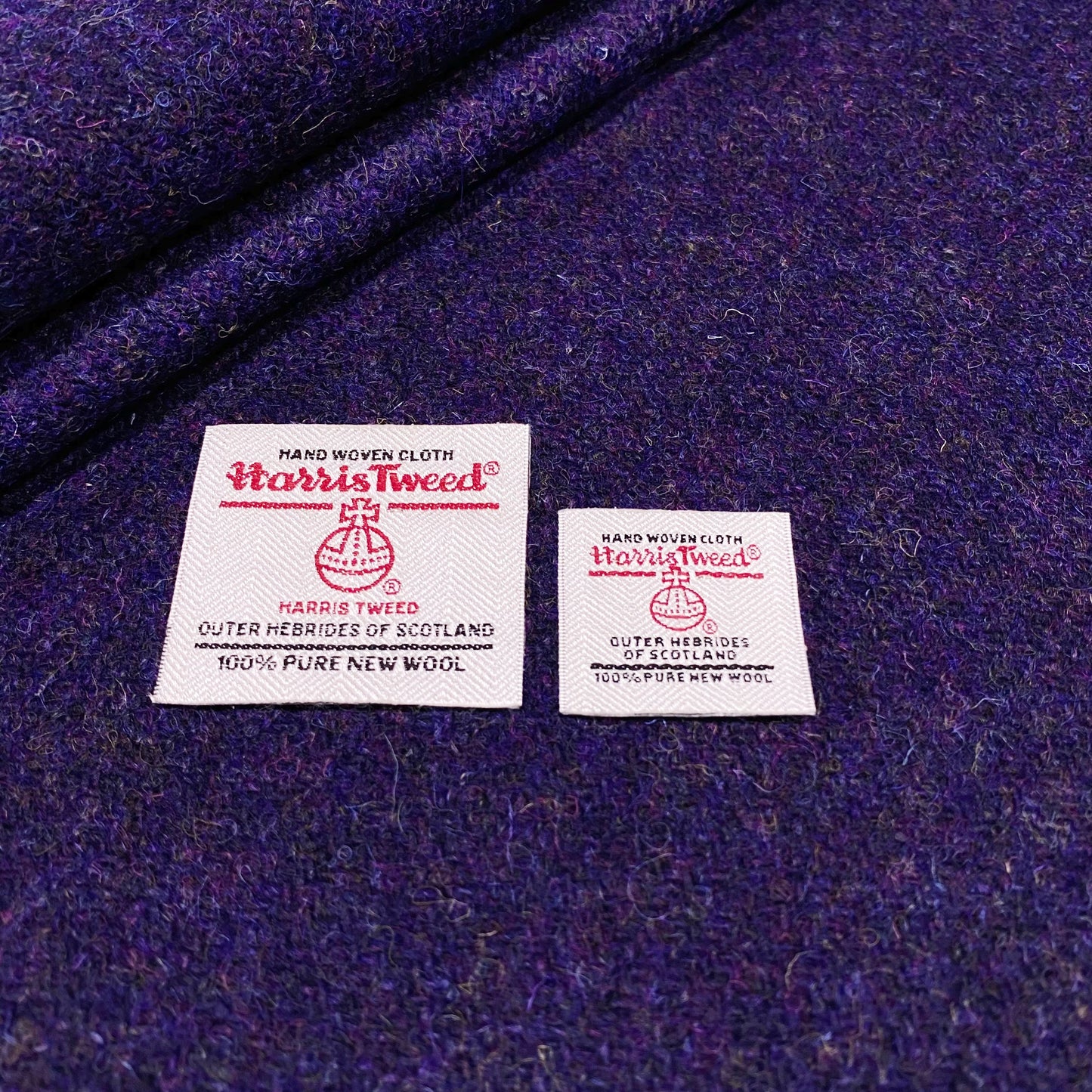 Dark Purple Harris Tweed - BY THE METRE / HALF