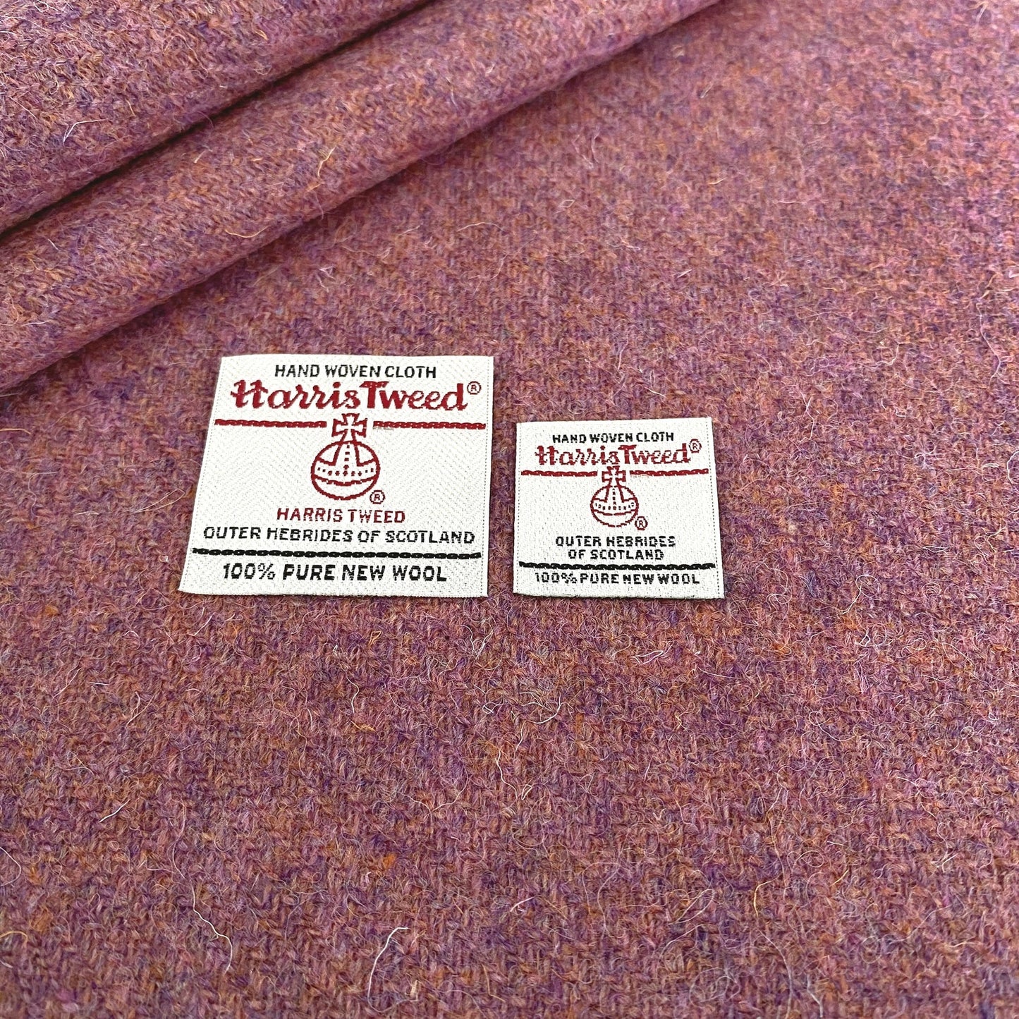 Dusky Rose Pink Harris Tweed - BY THE METRE / HALF
