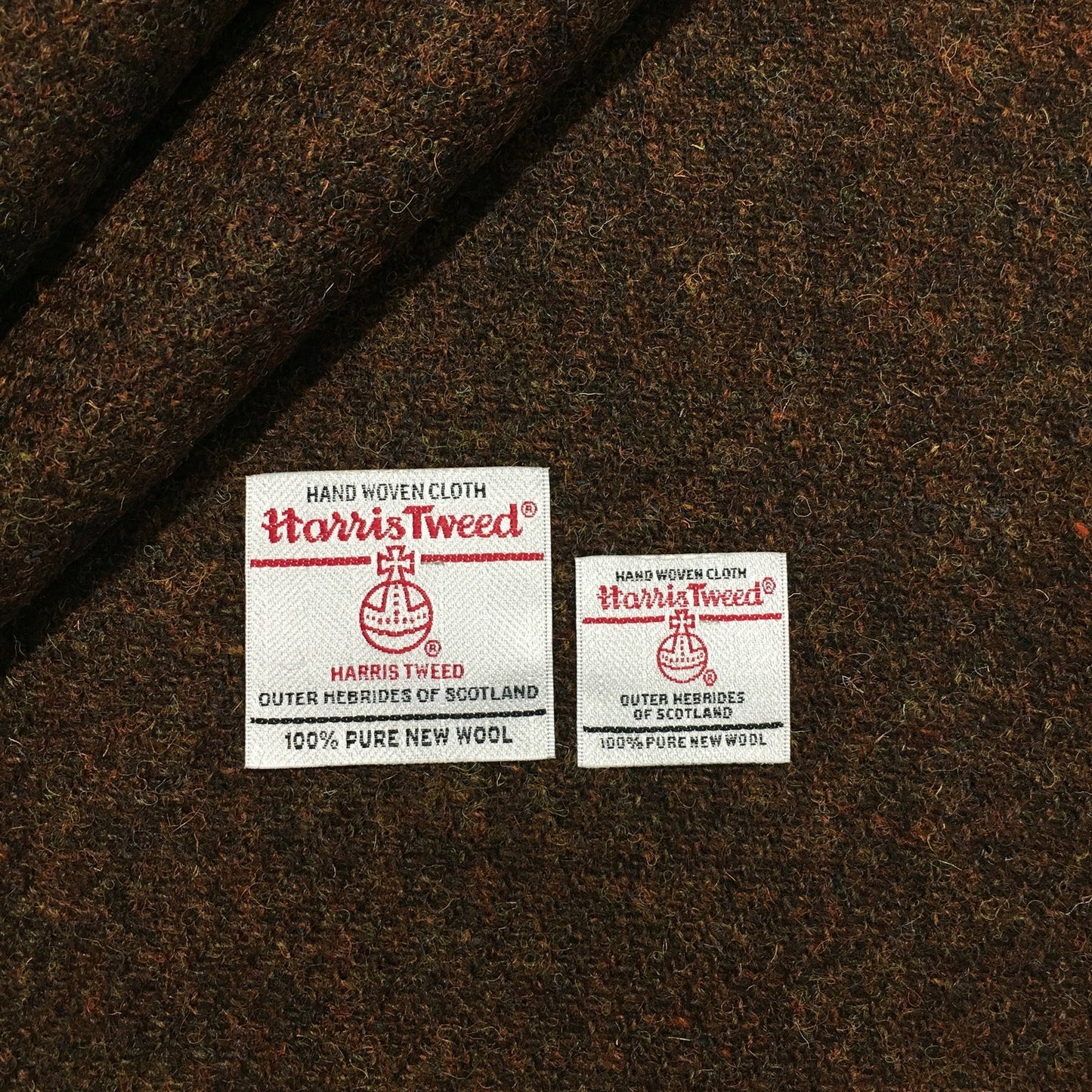 Coffee Brown Harris Tweed - BY THE METRE / HALF