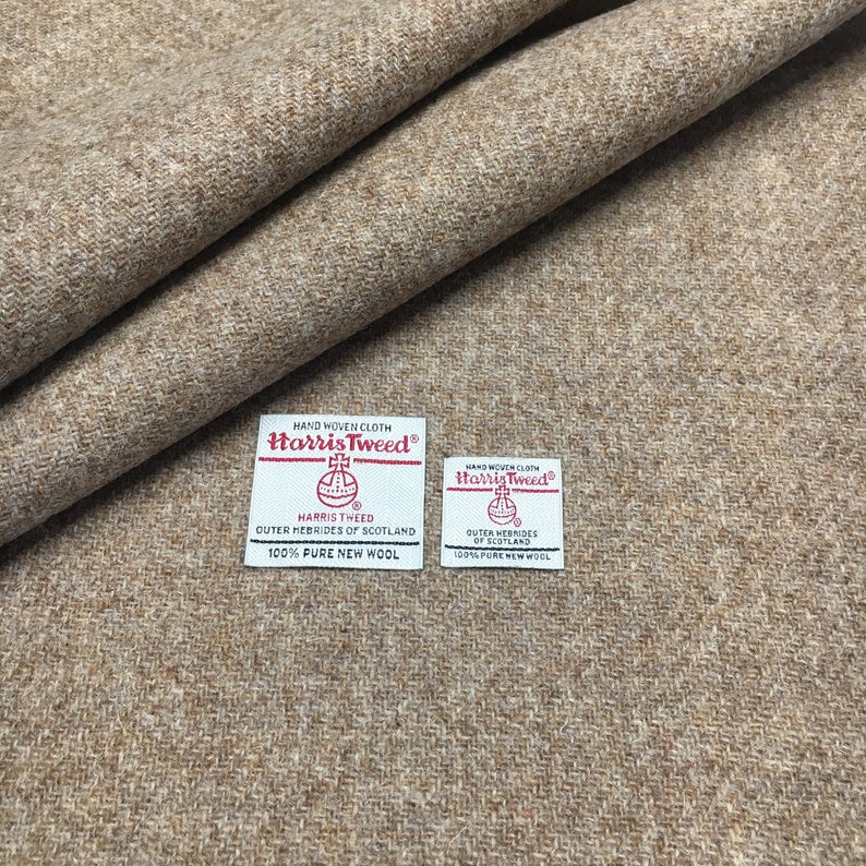 Biscuit Brown Harris Tweed - BY THE METRE / HALF
