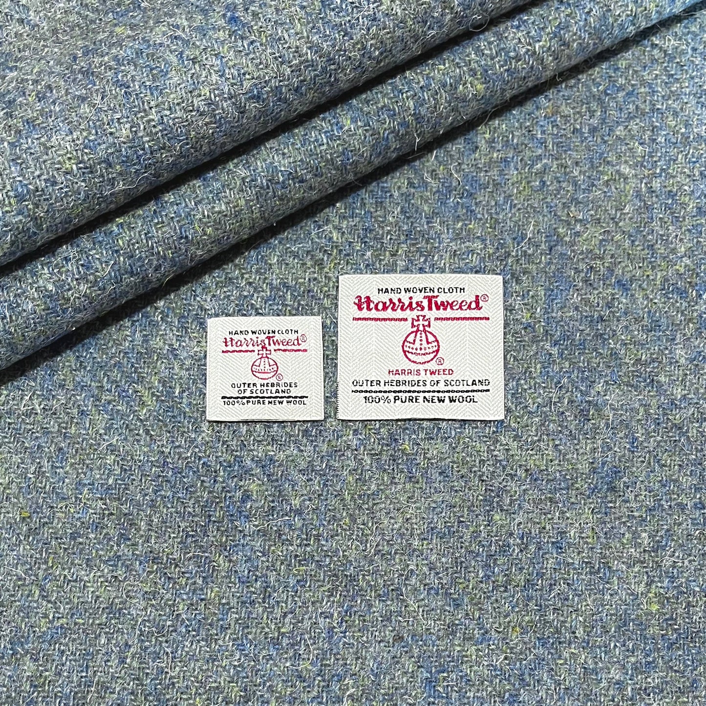 Duck Egg Blue & Green Mix Harris Tweed - BY THE METRE / HALF