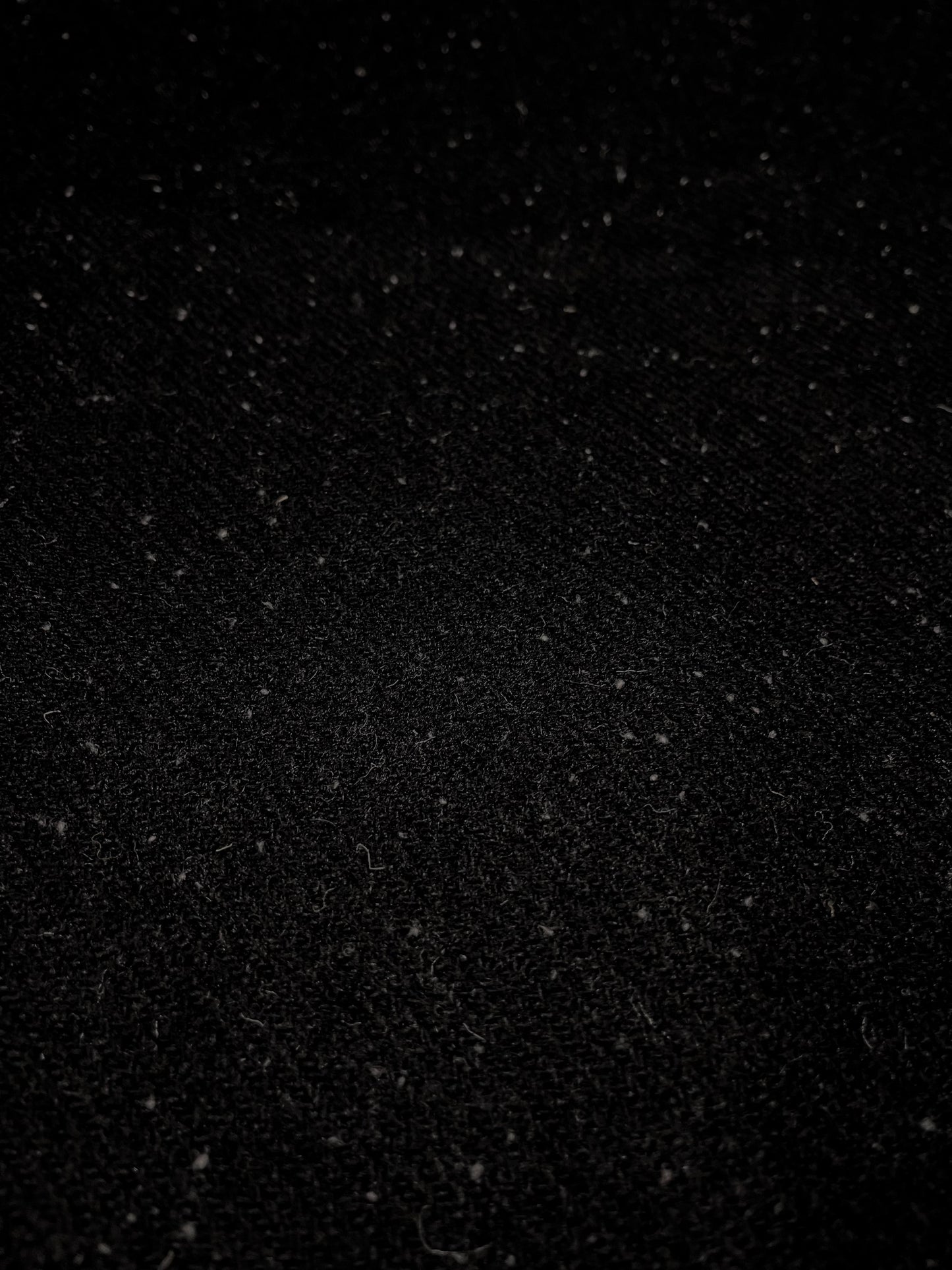 Black with White Flecks Harris Tweed - BY THE METRE / HALF