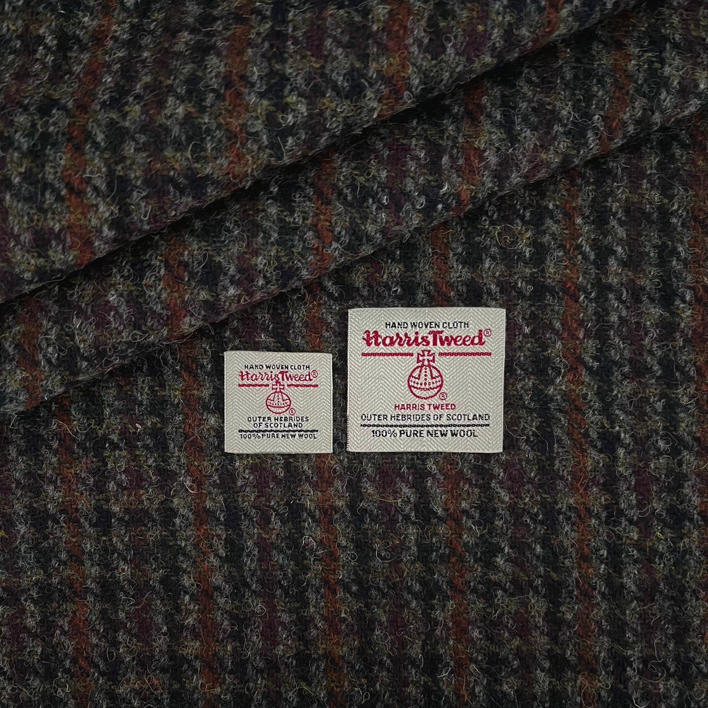 Autumn Houndstooth Harris Tweed - BY THE METRE / HALF
