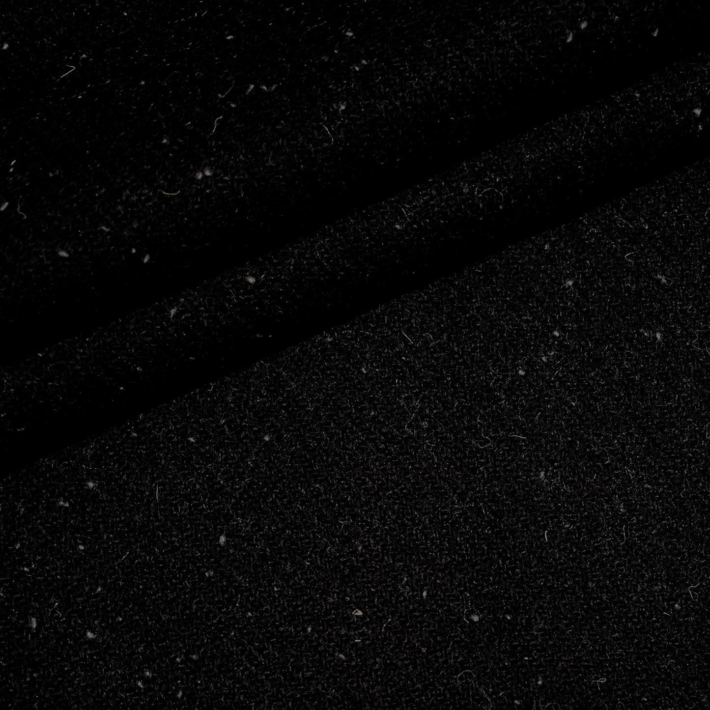 Black with White Flecks Harris Tweed - BY THE METRE / HALF