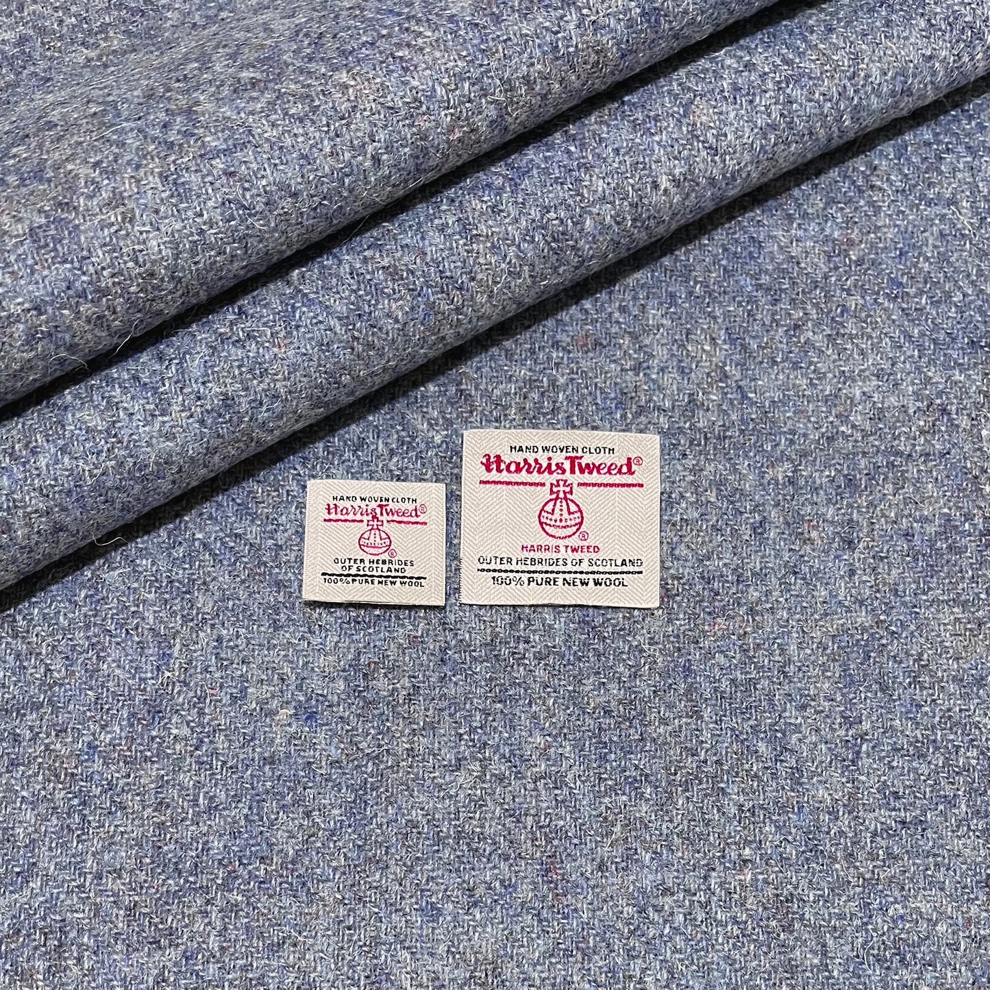Storm Blue Harris Tweed - BY THE METRE / HALF