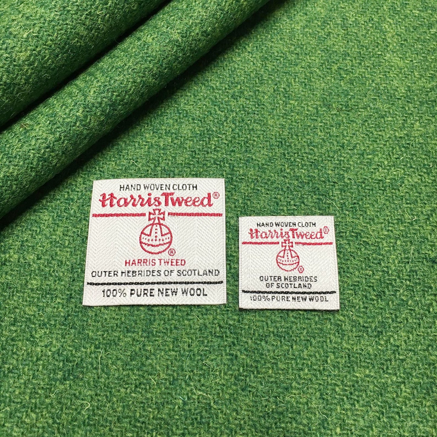 Lawn Green Harris Tweed - BY THE METRE / HALF