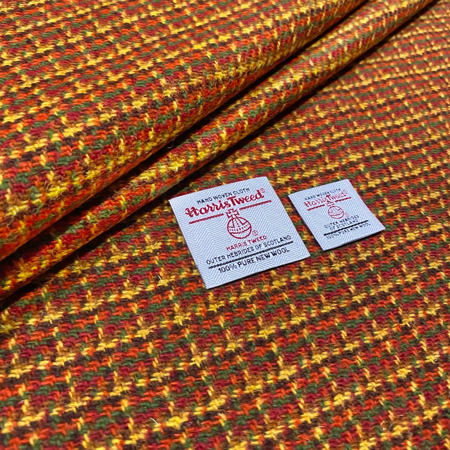 Autumn 2x2 Small Check Harris Tweed