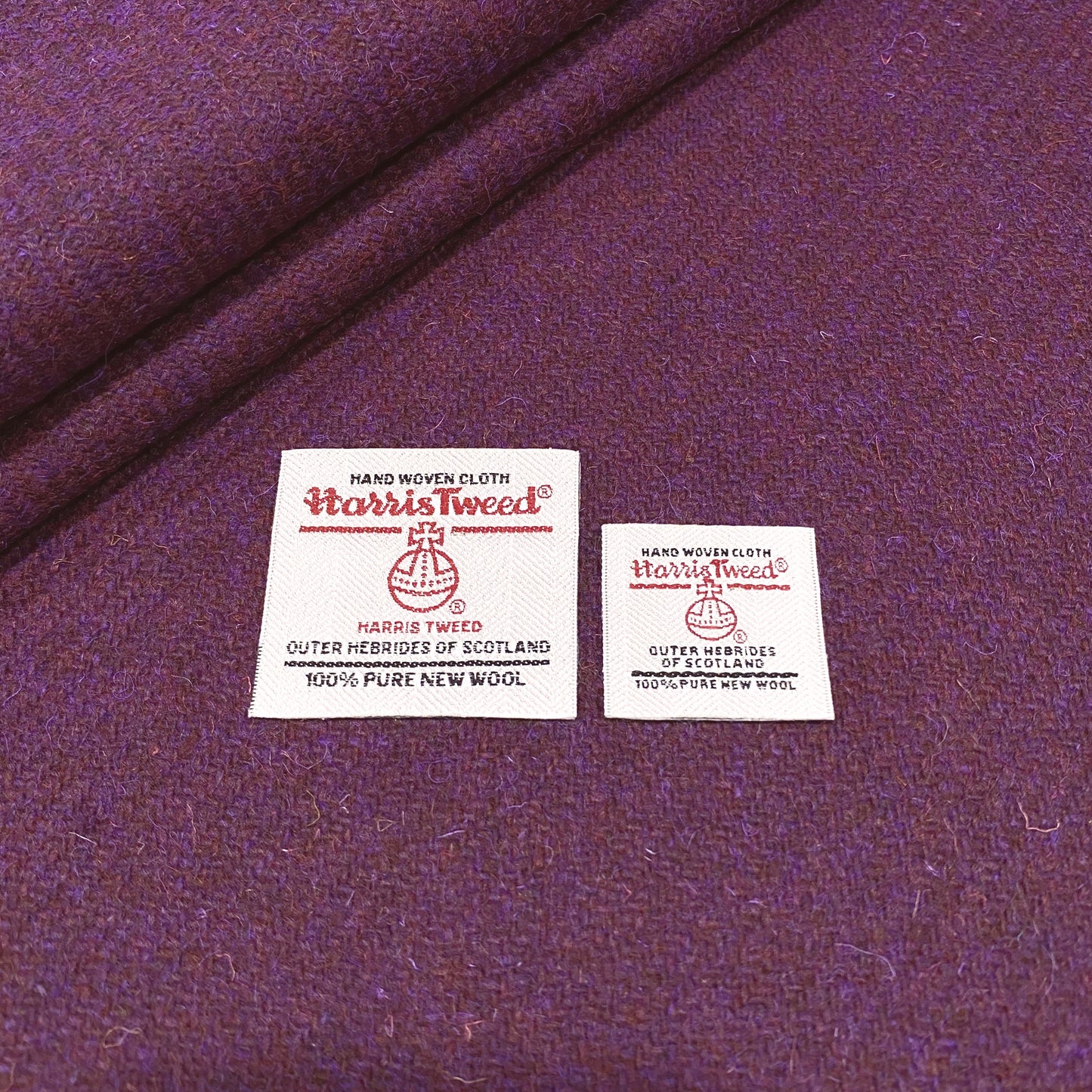 Plum Harris Tweed