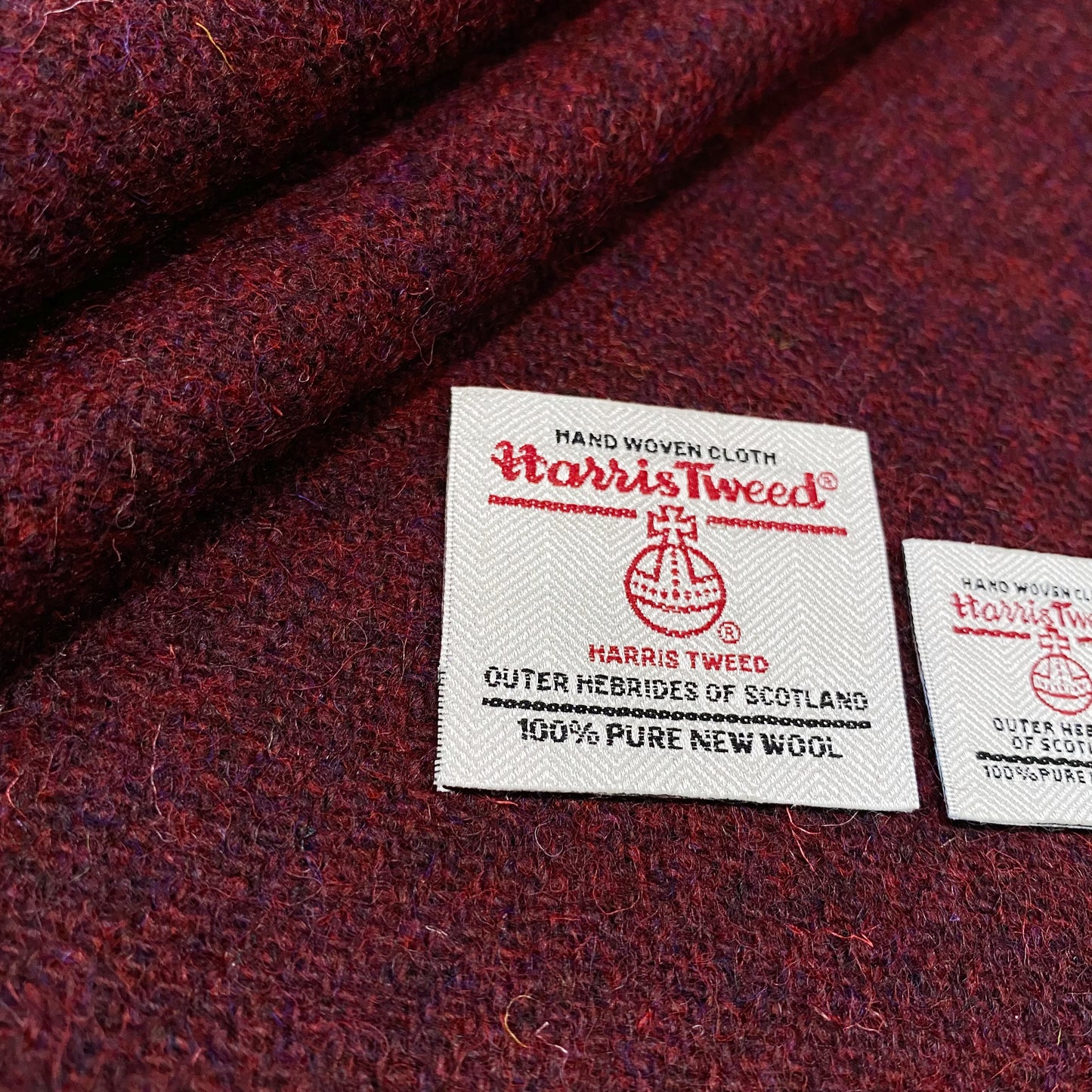 Wine Red Harris Tweed