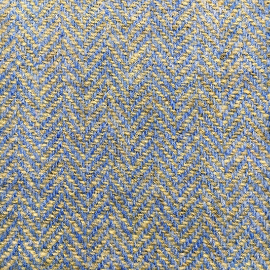 Blue & Yellow/Green Herringbone Harris Tweed