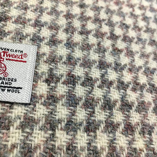 Beige & Grey Houndstooth Harris Tweed - 50% DISCOUNT