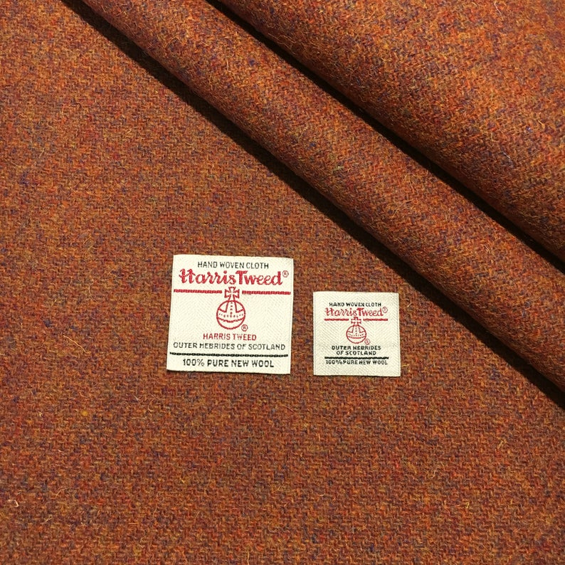 Copper Brown Harris Tweed