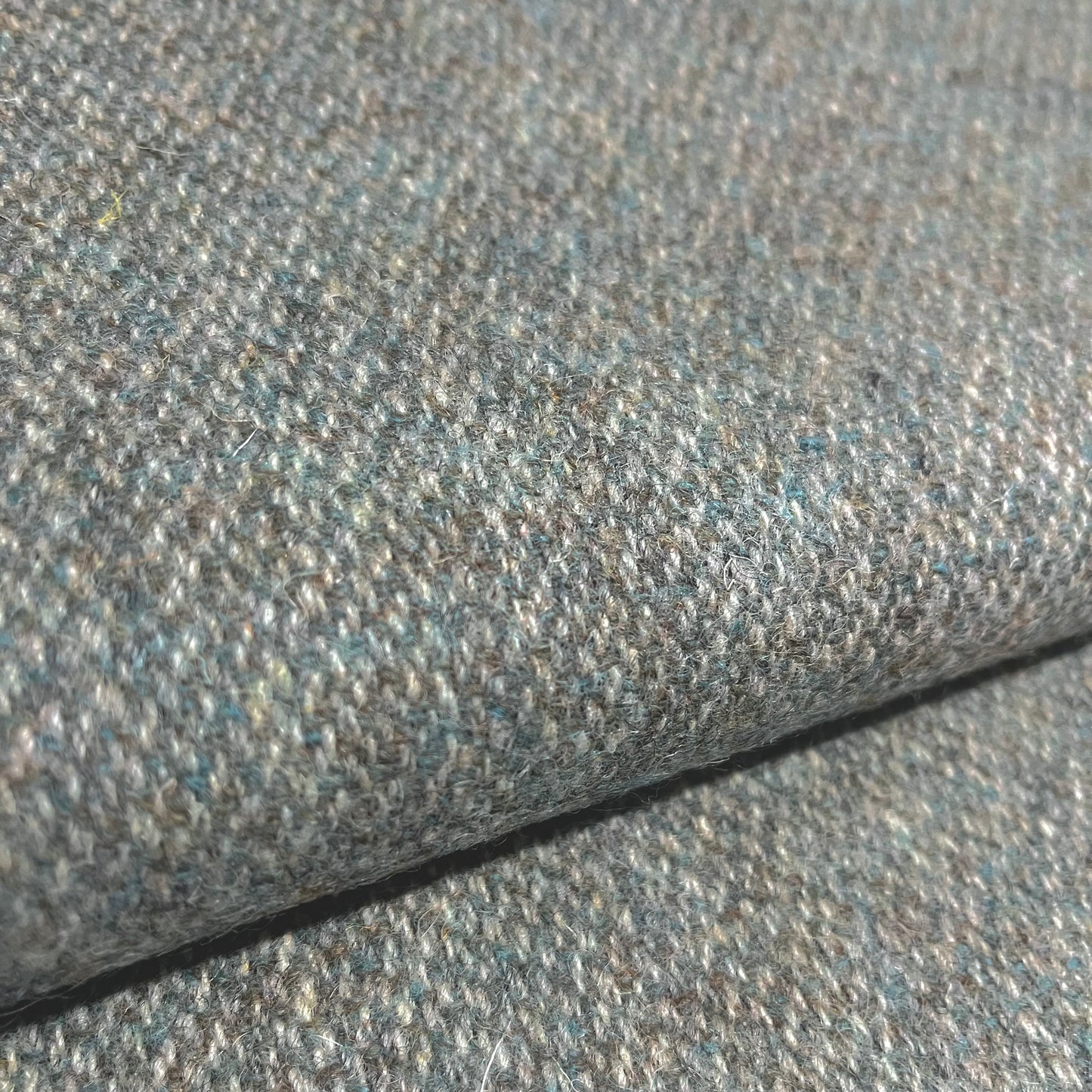 Sage Barleycorn Weave Harris Tweed - BY THE METRE / HALF