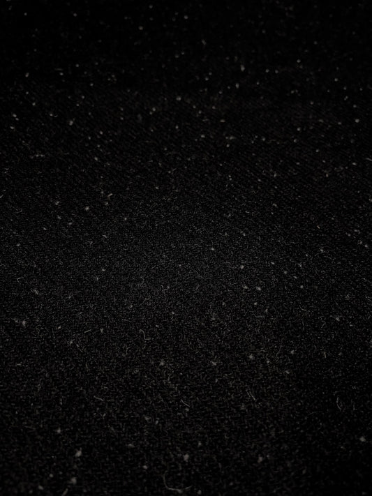 Black with White Flecks Harris Tweed