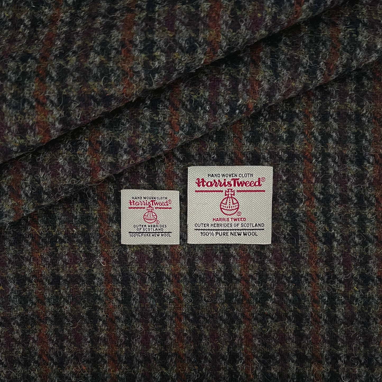 Autumn Houndstooth Harris Tweed