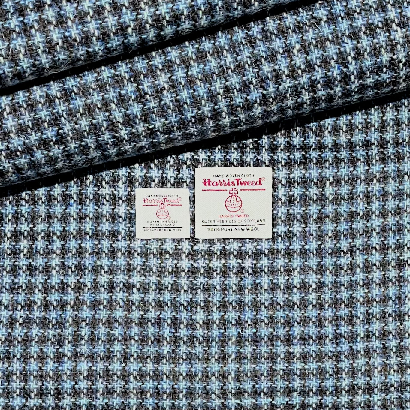 Mixed Blue Tile Weave Harris Tweed