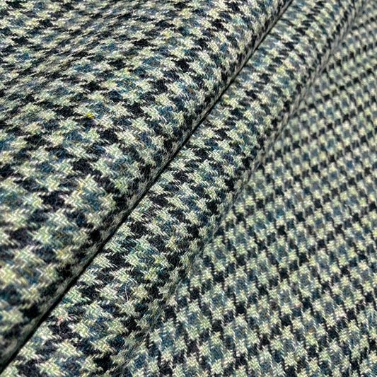 Green Tones Houndstooth Harris Tweed