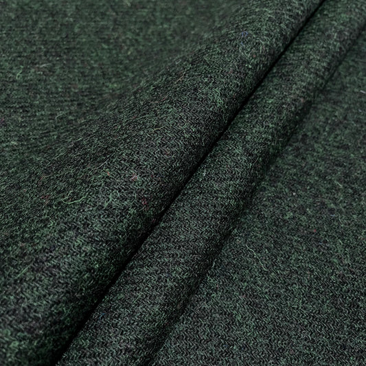 Forest Green With Red Flecks Harris Tweed