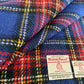 Blue & Red Tartan Harris Tweed - BY THE METRE / HALF / QUARTER