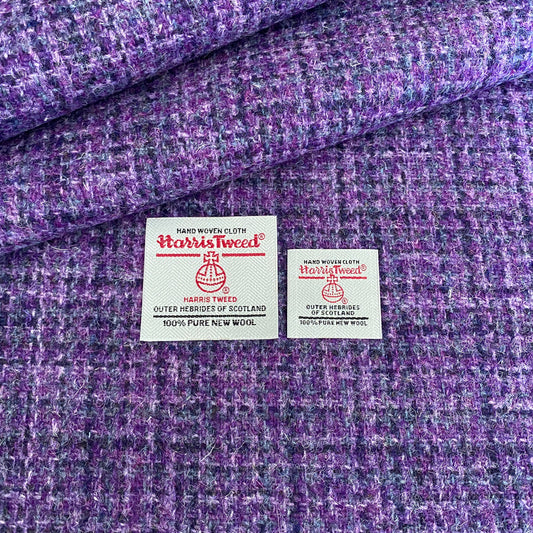 Purple Basket Weave Harris Tweed