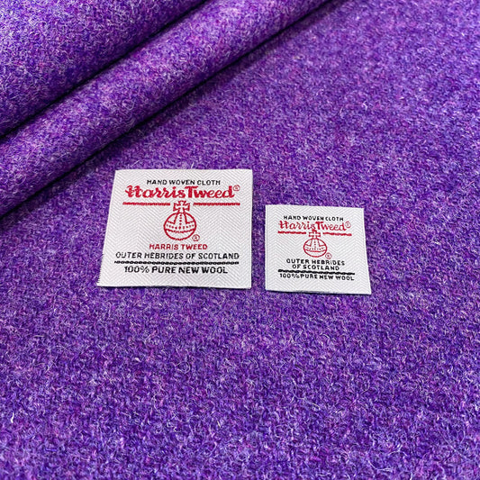 Dark Violet Harris Tweed - BY THE METRE