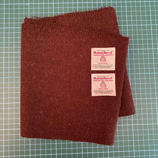 Chocolate Brown Harris Tweed - Offcut 248 / 150x20cm