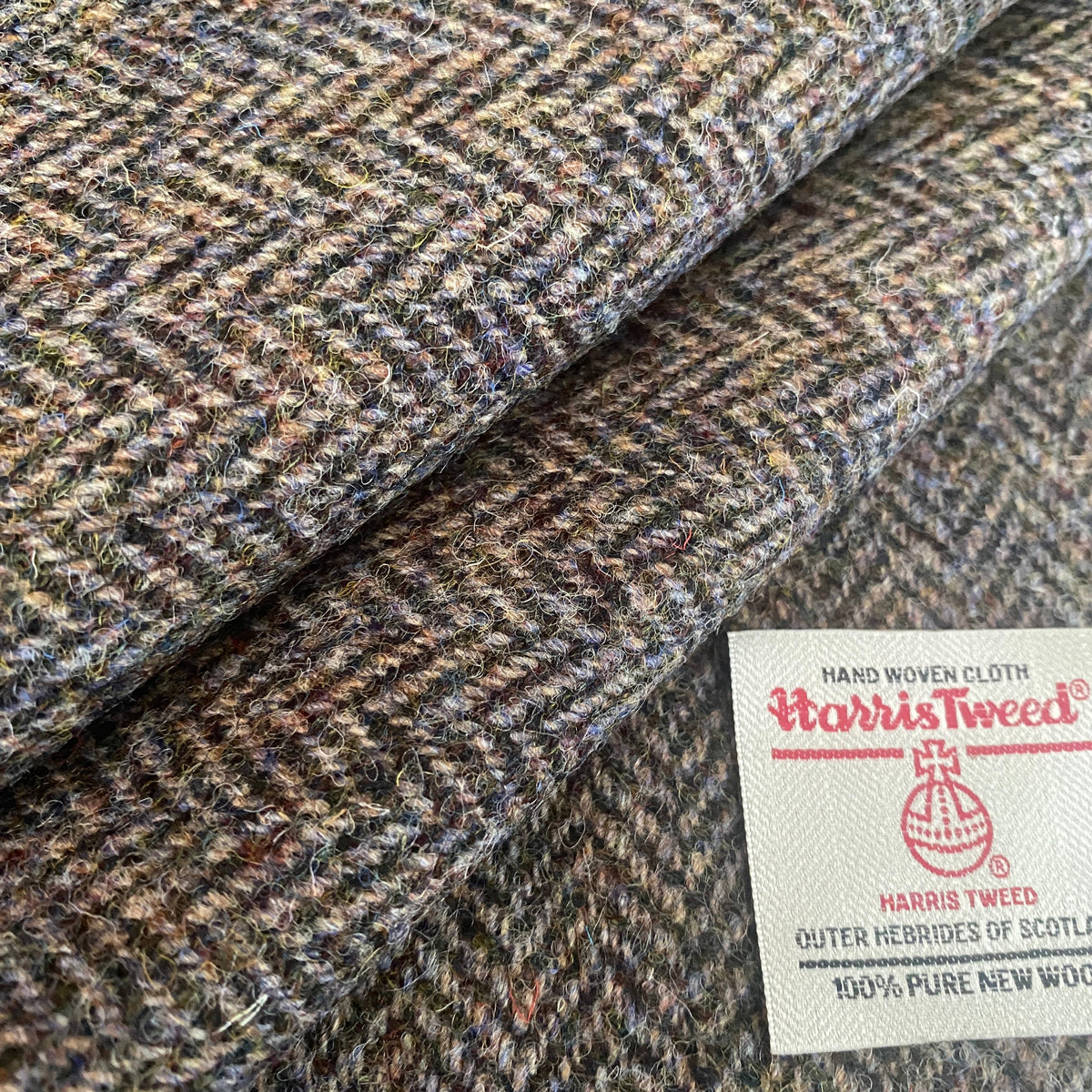 Brown & Blue Tones Herringbone Harris Tweed – The Harris Tweed Store