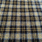 Dark Navy, Slate Blue & Golden Check Harris Tweed