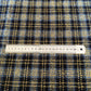Dark Navy, Slate Blue & Golden Check Harris Tweed
