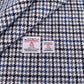 Grey, Blue & White Houndstooth Harris Tweed