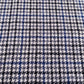 Grey, Blue & White Houndstooth Harris Tweed