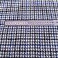 Grey, Blue & White Houndstooth Harris Tweed