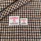 Brown & White Houndstooth Harris Tweed