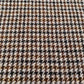 Brown & White Houndstooth Harris Tweed