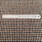 Brown & White Houndstooth Harris Tweed