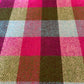 Blue, Pink & Green Herringbone Check Harris Tweed