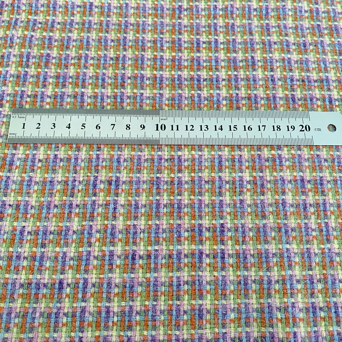 Pastel Multicoloured Tile Weave Harris Tweed