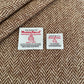 Pale Brown & Beige Herringbone Harris Tweed
