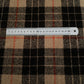 Camel Brown & Black Tartan with Orange Overcheck Harris Tweed