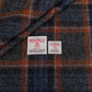 Grey, Blue & Rust Tartan Harris Tweed