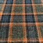 Grey, Blue & Rust Tartan Harris Tweed