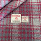 Pink & Grey Tartan Harris Tweed